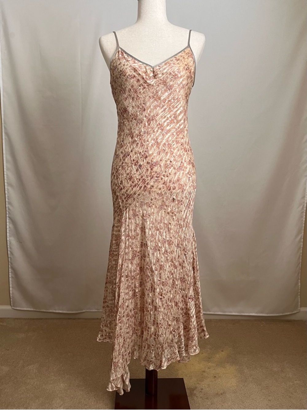 Vintage! Rebecca Taylor - Silk Bias Cut Dress - 8